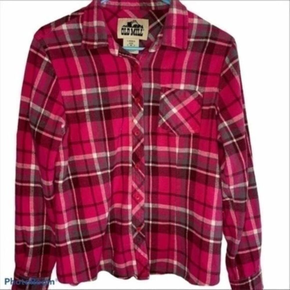 Old Mill Plaid Pink long Sleeve